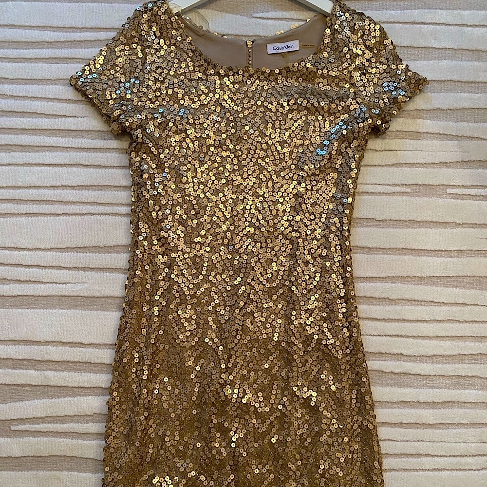 Calvin Klein Sequin Dress XS